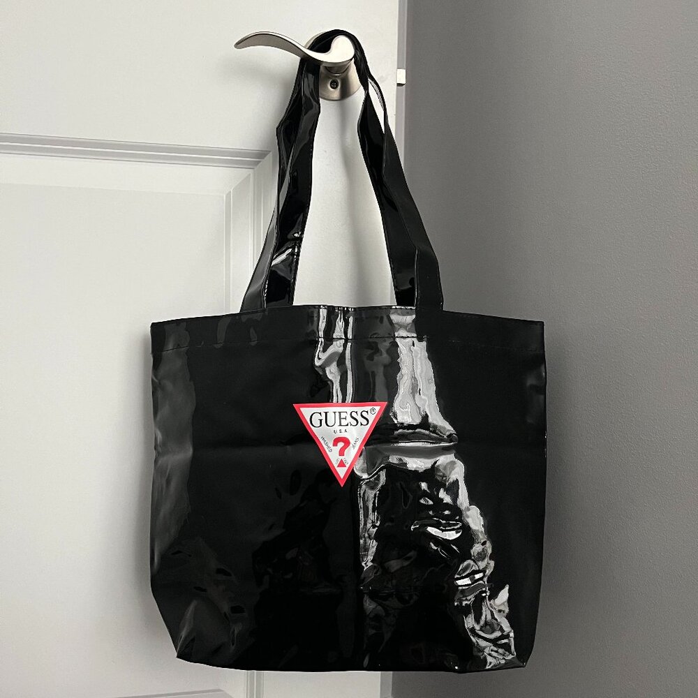Guess Patent Tote Bag